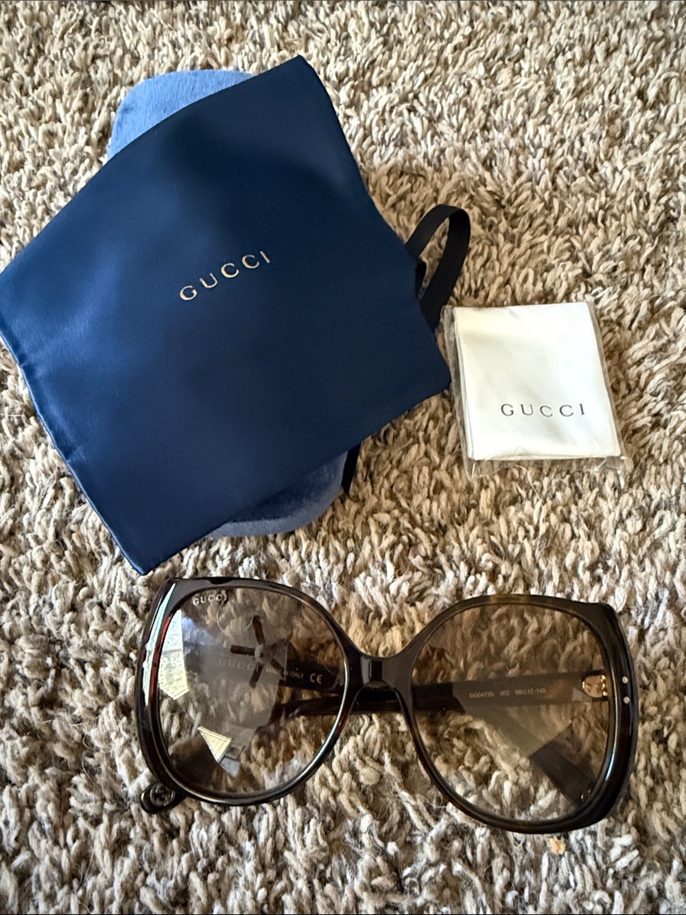 Authentic Gucci Brown Gradient Sunglasses